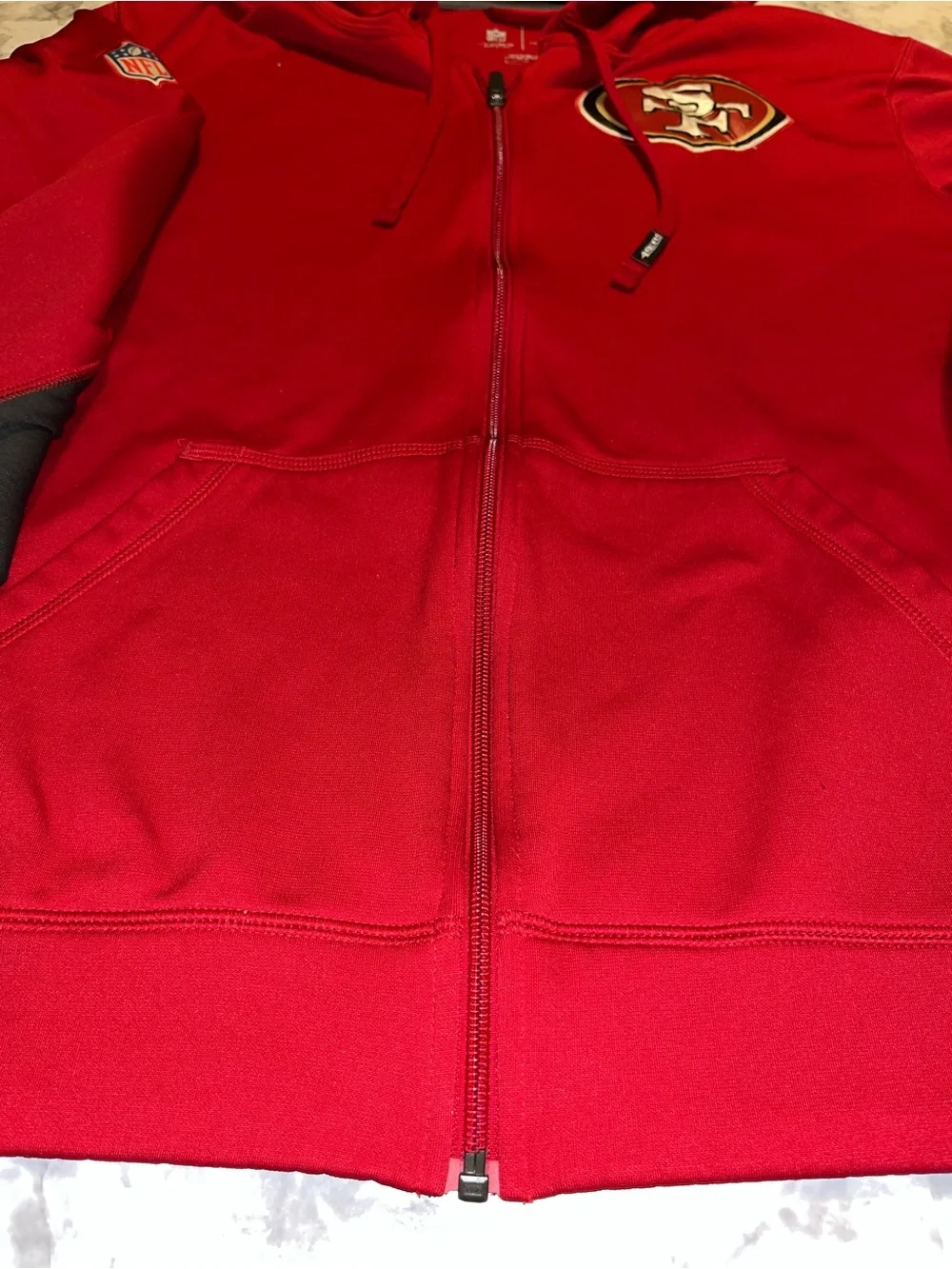NFL Red San Francisco 49ers zip up Hoodie Jacket